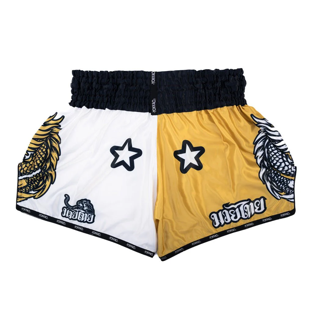 Golden Dragon Traditional Muay Thai Shorts - Image 2