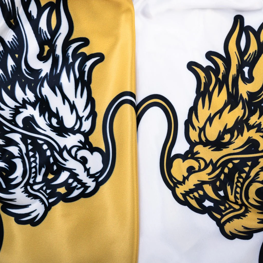 Golden Dragon Traditional Muay Thai Shorts - Image 3