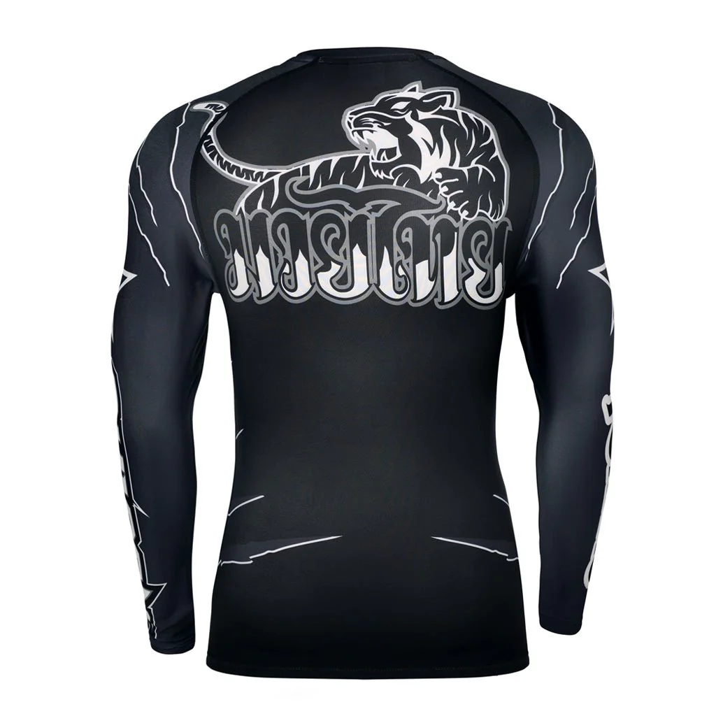 Scratch Compression Rashguard Long Sleeve Shirts - Image 2