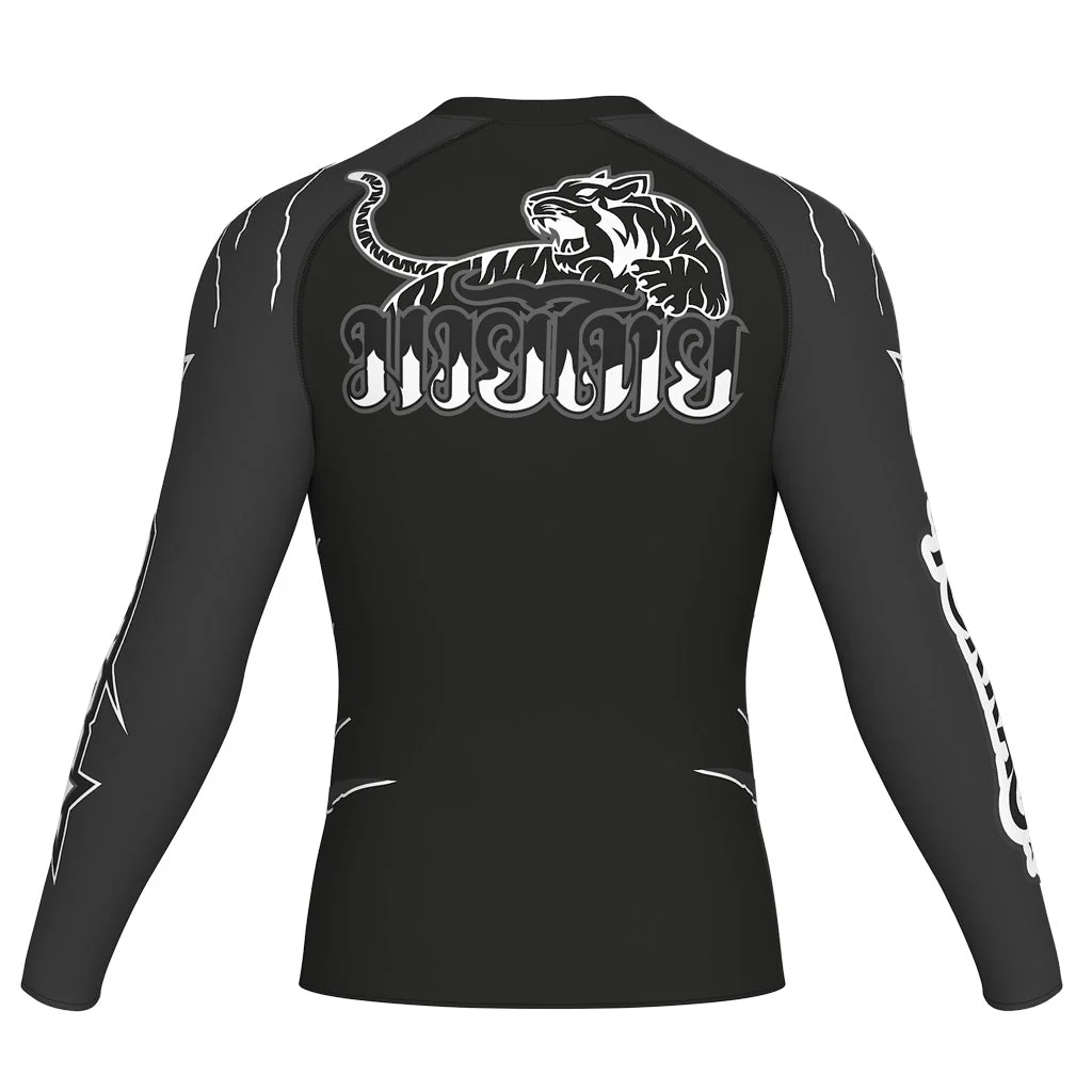 Scratch Compression Rashguard Long Sleeve Shirts - Image 7