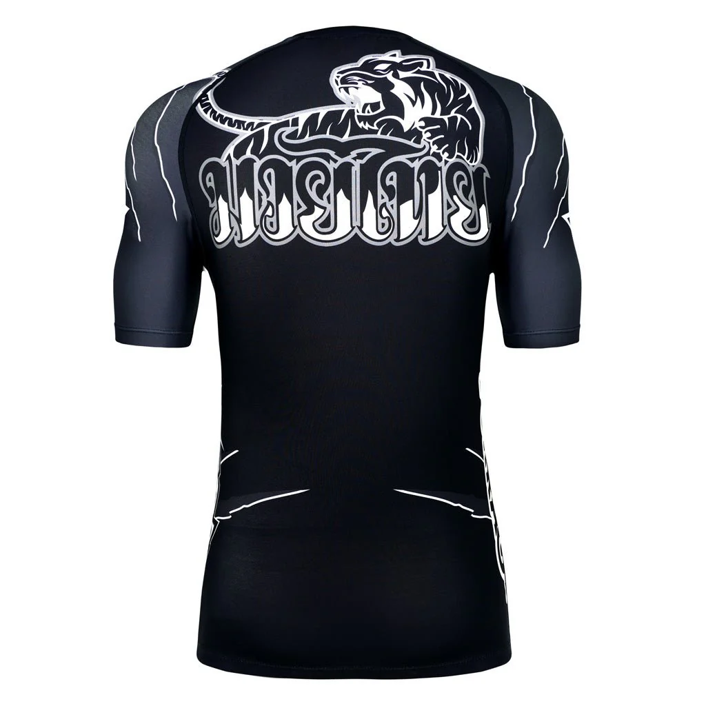 Scratch Compression Rashguard Short Sleeve Shirts - Image 2