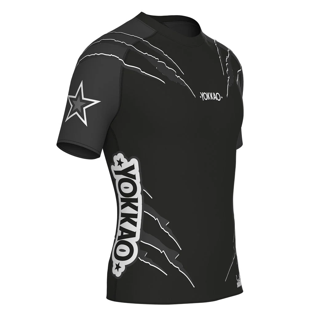 Scratch Compression Rashguard Short Sleeve Shirts - Image 4